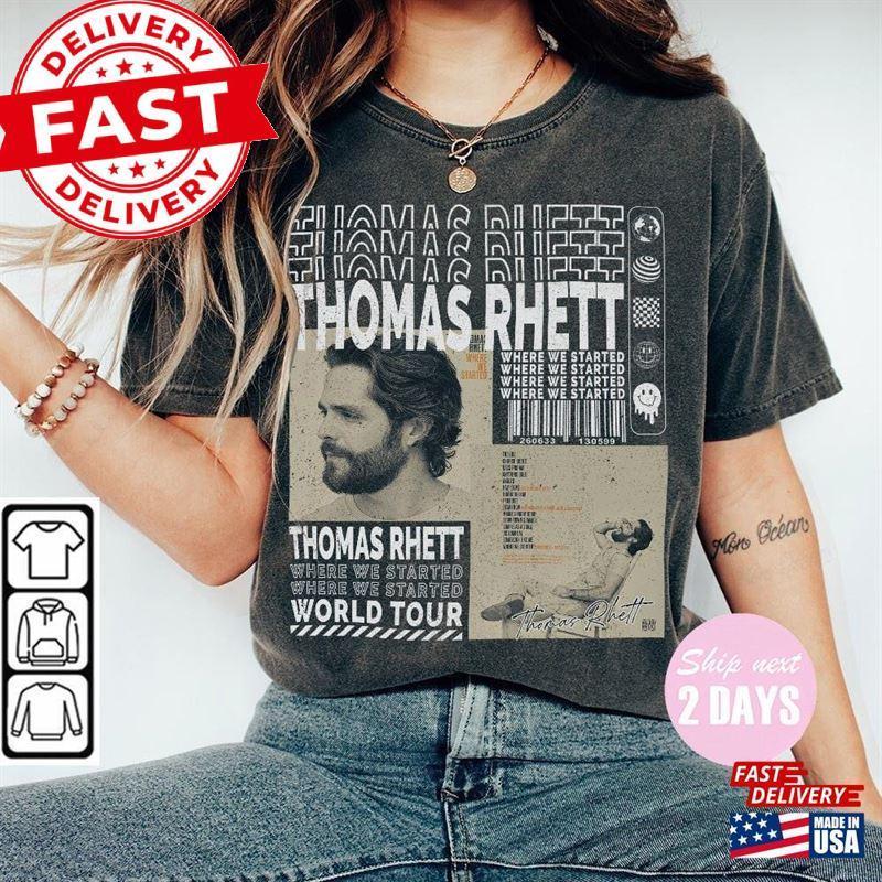 Thomas Rhett Music Shirt Merch Home Team Tour Tickets Album Tee